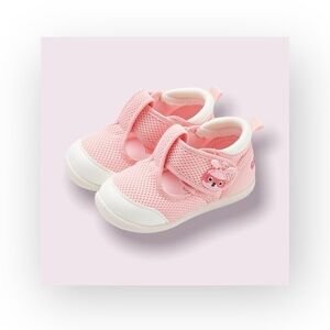 crtartu 𖠌 Mesh T Strap Cartoon Bunny Baby Walker Sandals 𖠌 Pink Toddler 6 6.5